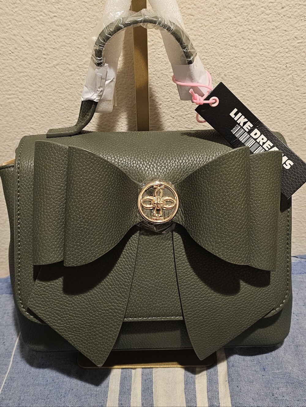 Zoey Double Bow Crossbody Bag